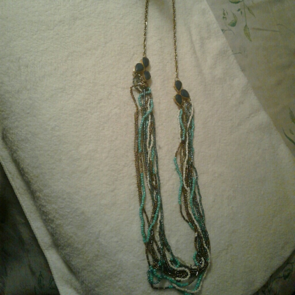 Beaded necklace long